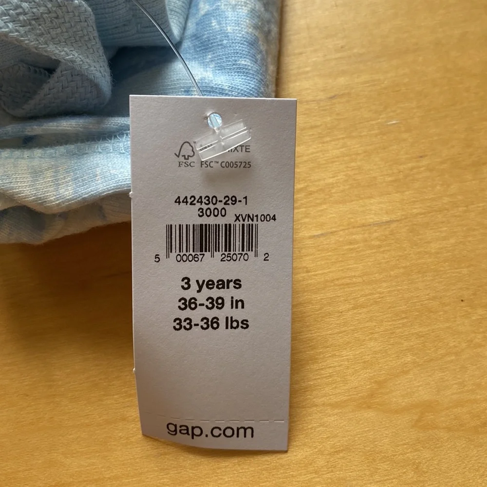 NWT Gap BabyGap Toddler Tropical Print Organic Cotton Joggers Pants  (3T)